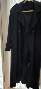 Black wool lined fallcoat
